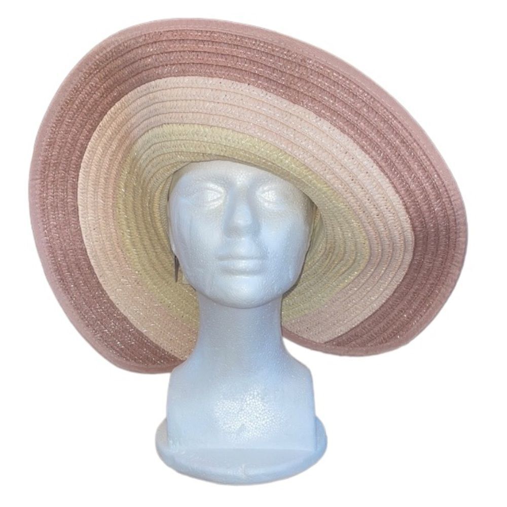 NWT INC International Concepts Roll up with adjustable fit band hat pink